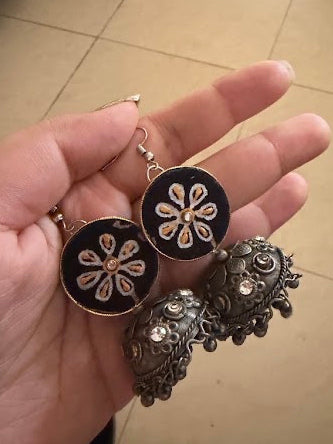 Black Oxidize jhumki hhe-26-124