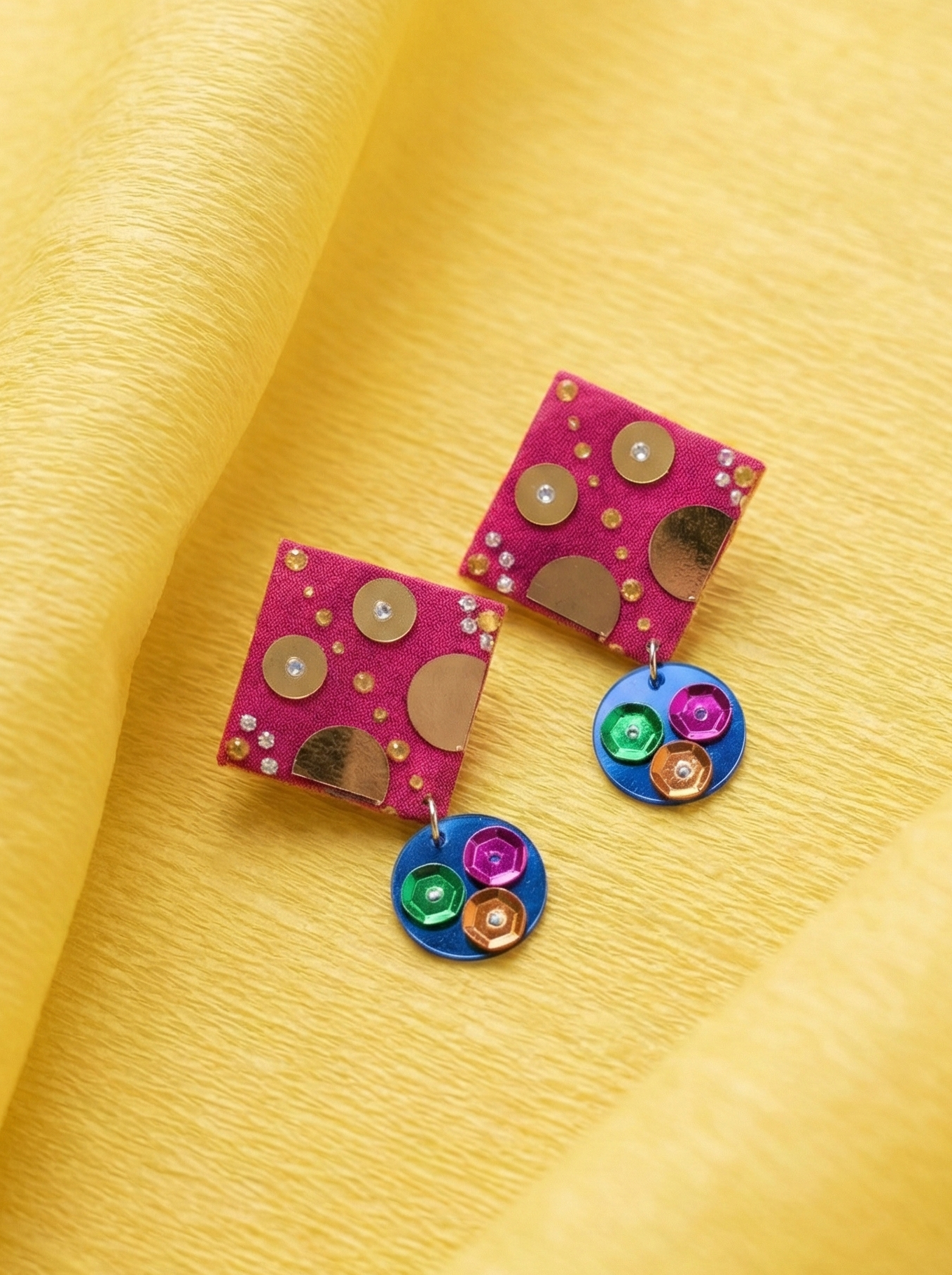 Gulaabi guddi desi earings - Hhe-26-85