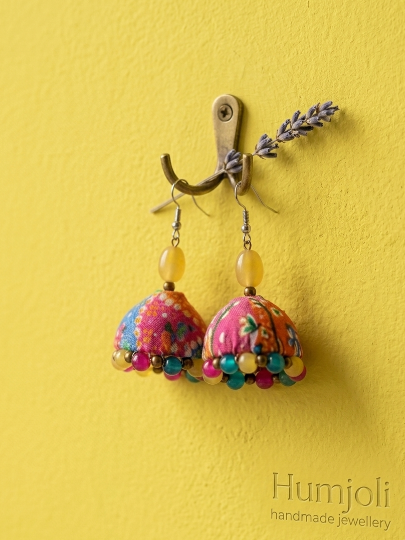 Pakistani Ethnic Jhumki Earrings | Casual Ethnic Style| hhe-26-23
