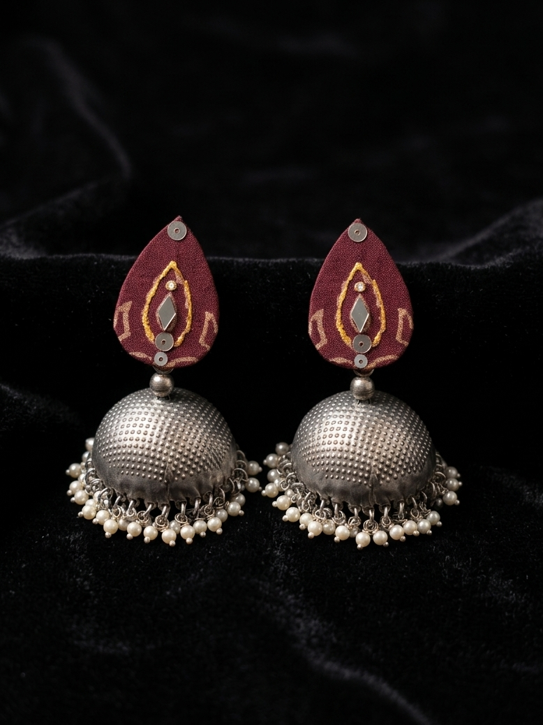 Traditional Pakistani Jhumki Earrings | Ethnic Earrings hhe-26-71