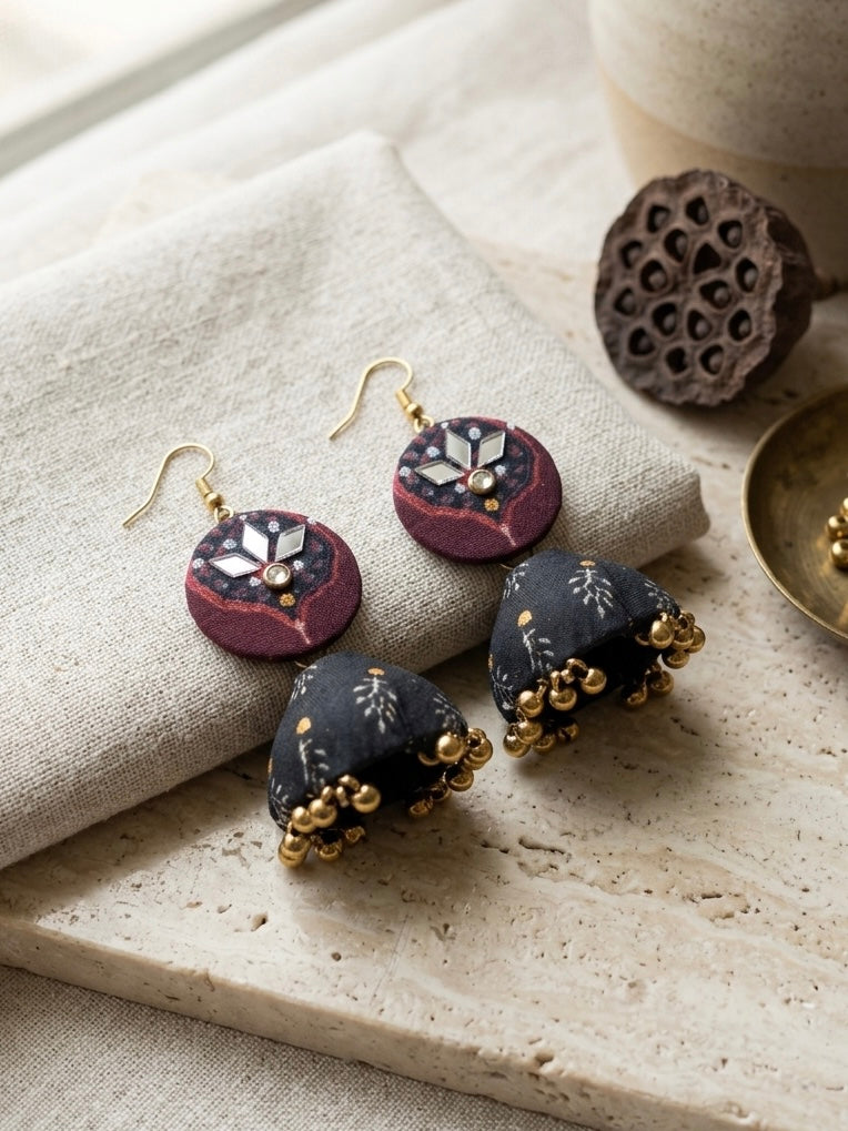 Ajrak jewellery