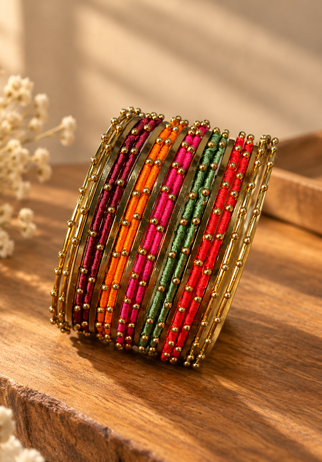 Multi vibrant bangles