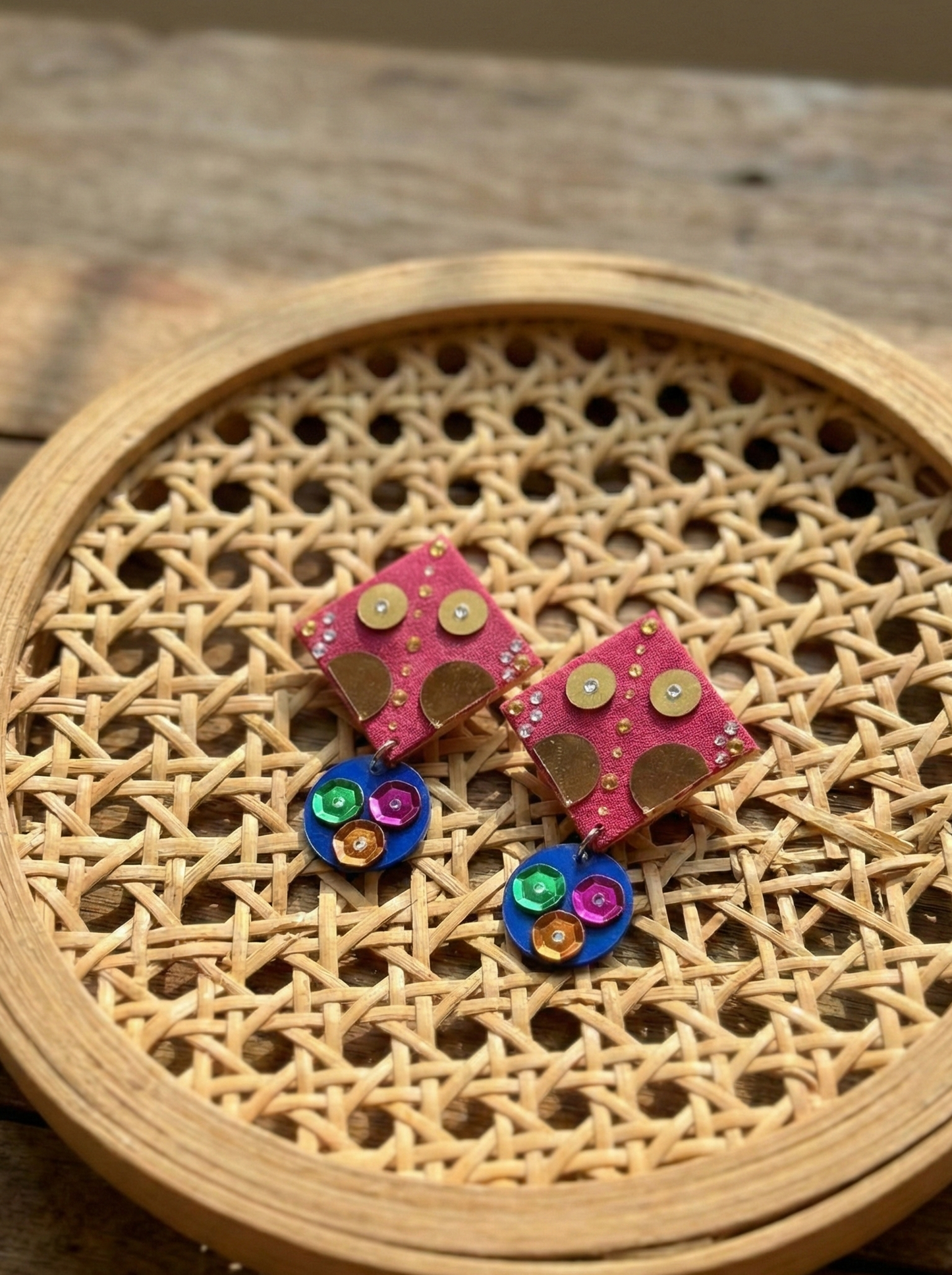 Gulaabi guddi desi earings - Hhe-26-85