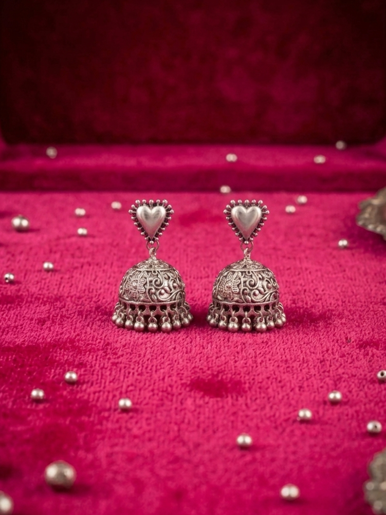 Heavy Bead Jhumka Earrings – Bold Beaded Style hhe-24-15