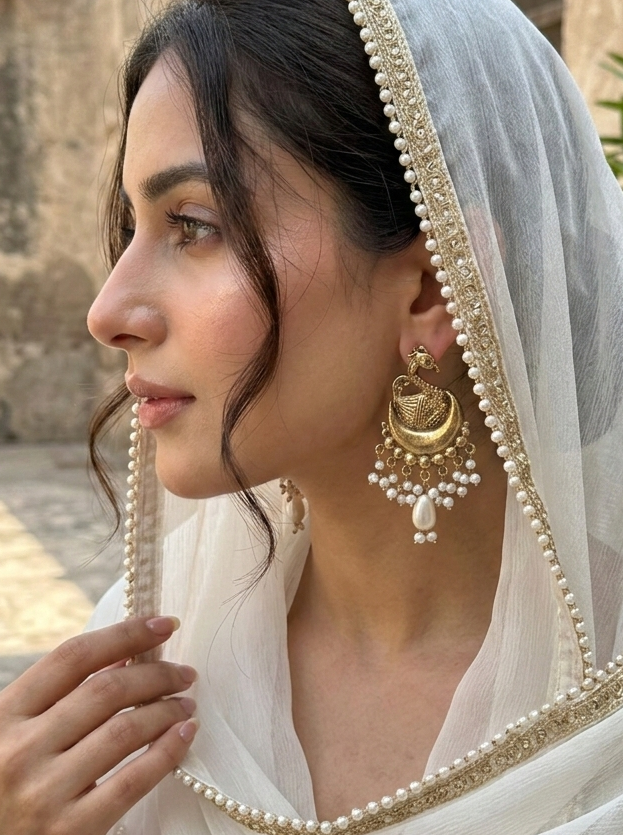 Antique Gold Ethnic Earrings – hhe-26-87
