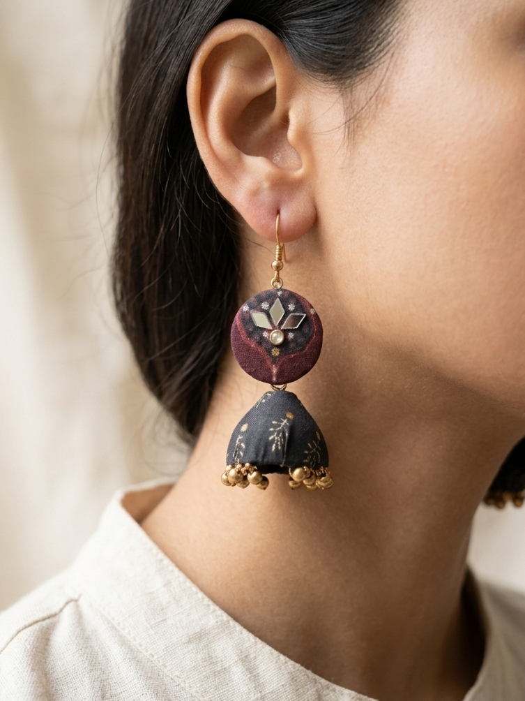 Ethnic Pakistani Jhumki Earrings | hhe-25-69