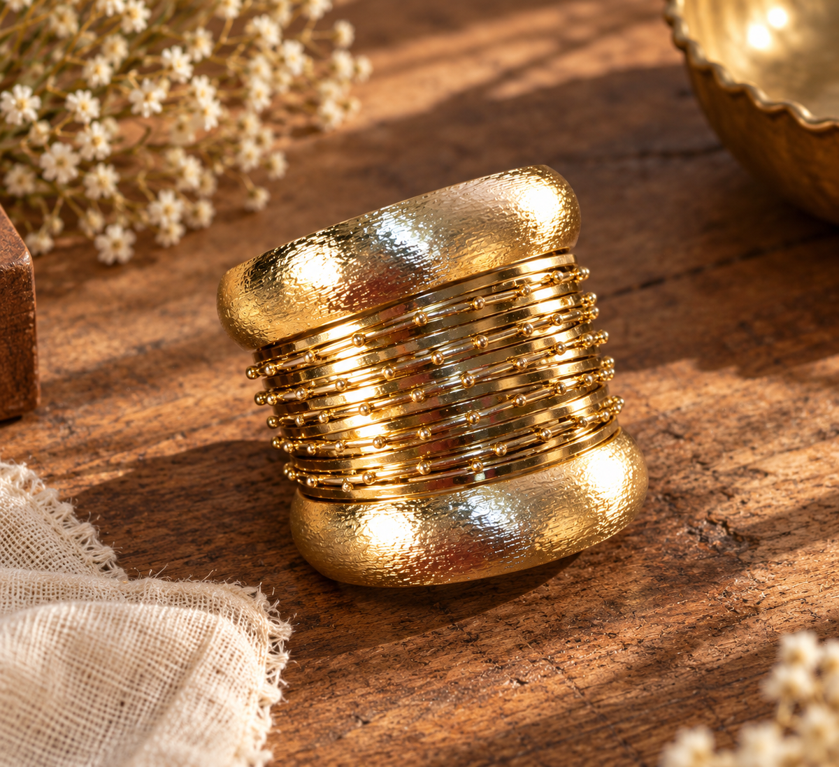 Copper silver set