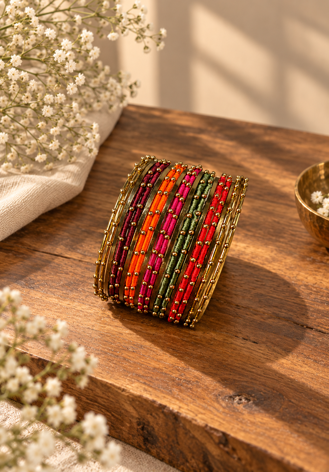 Multi vibrant bangles