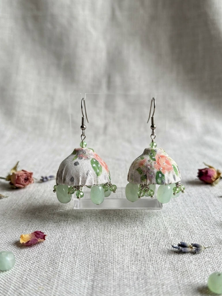 Floral  jellyfish earrings hhe-26-