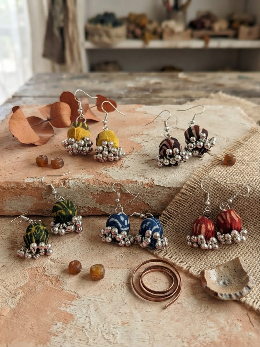 Deal of 5 Choti ajrak jhumki hhe-26-