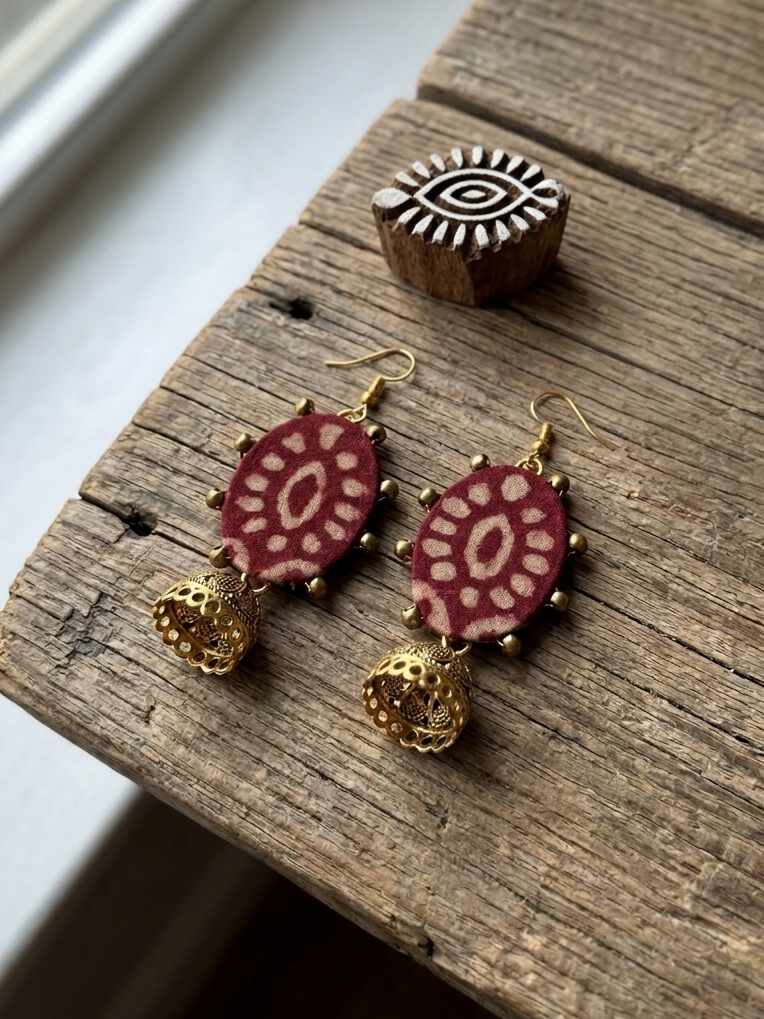 Handcrafted Pakistani Ethnic Earrings | hhe-26-77