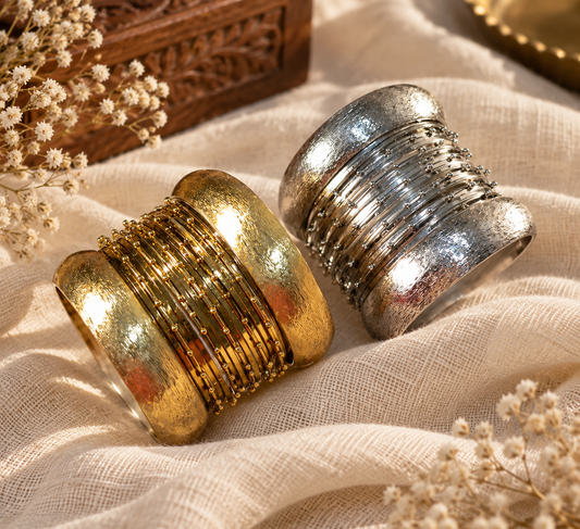 Copper silver set