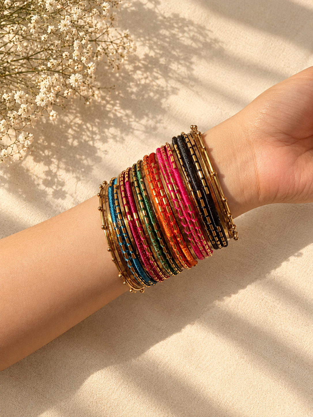 Multi handmade bangles