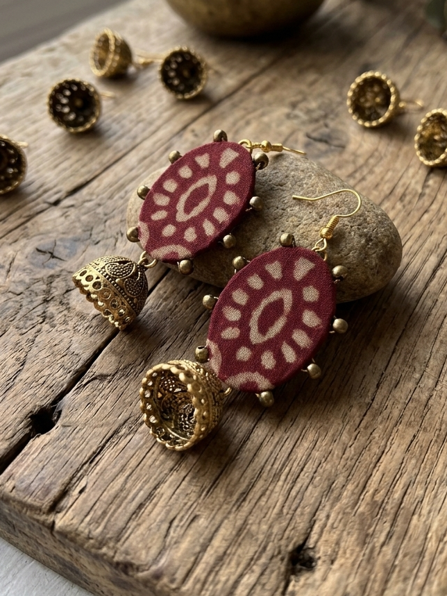 Handcrafted Pakistani Ethnic Earrings | hhe-26-77