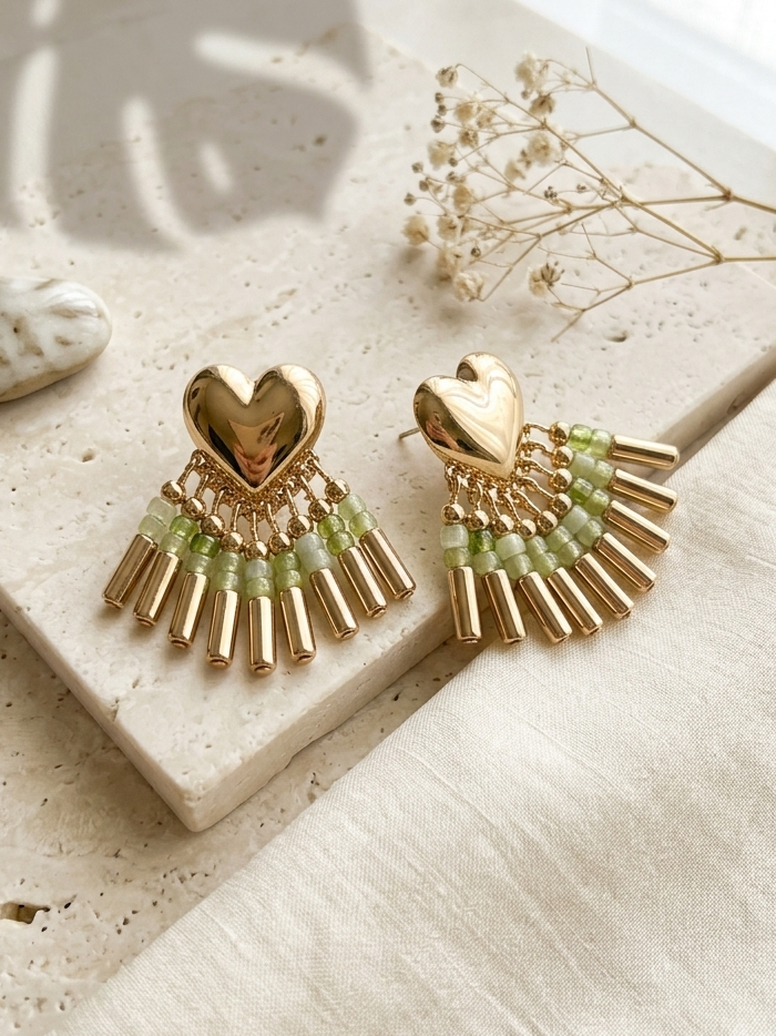 Heart beat earings hhe-26-127
