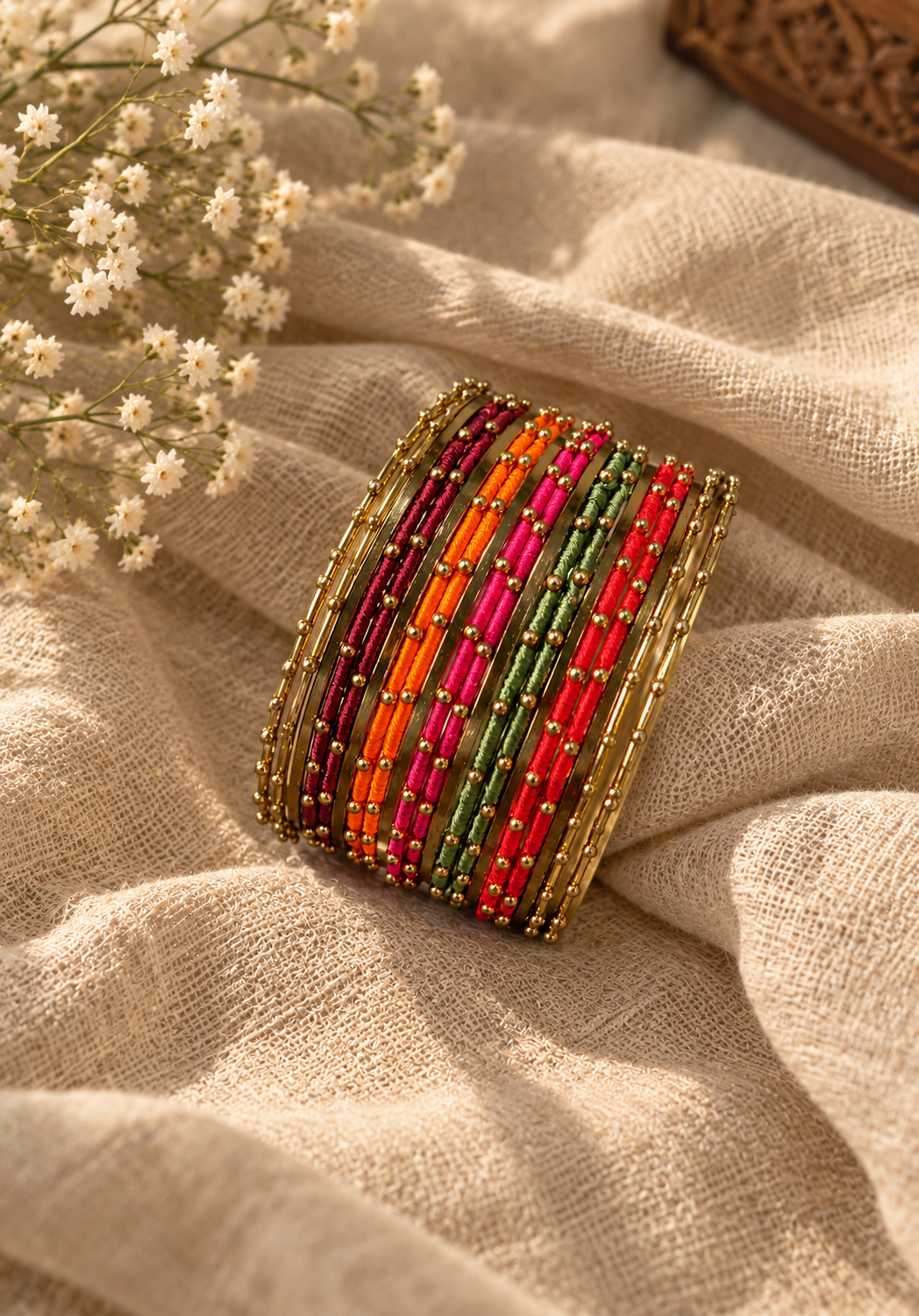 Multi vibrant bangles