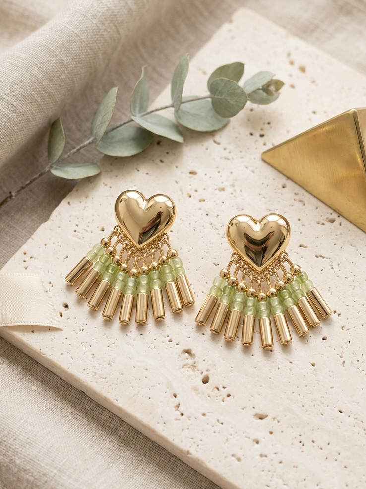Heart beat earings hhe-26-127