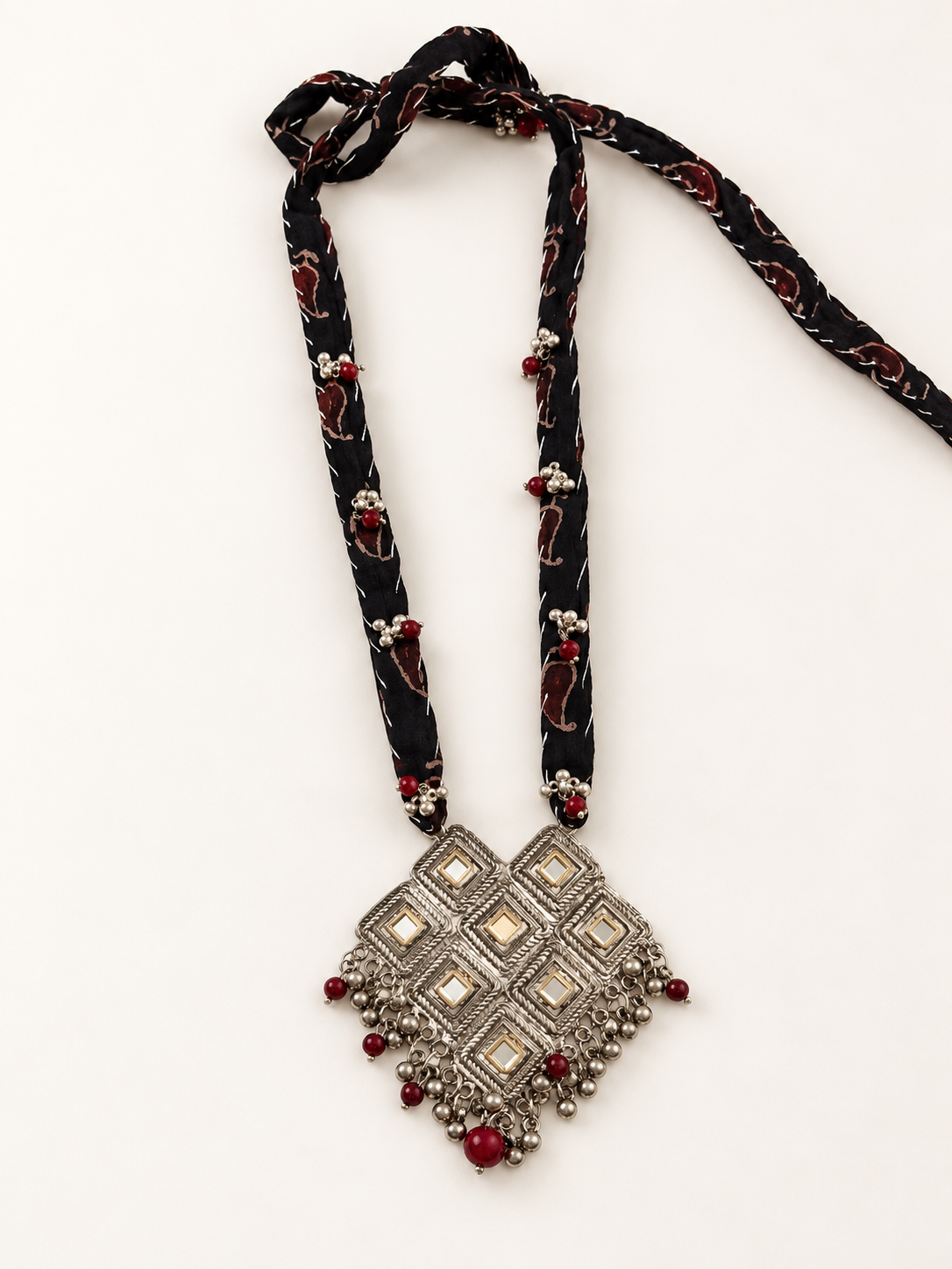 Ajrak antique necklace