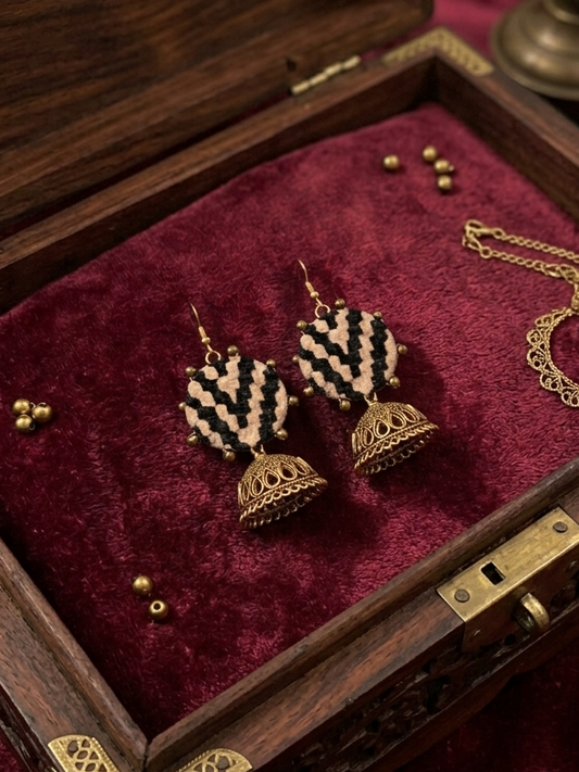 Statement Embellished Earrings – HHE-25-74