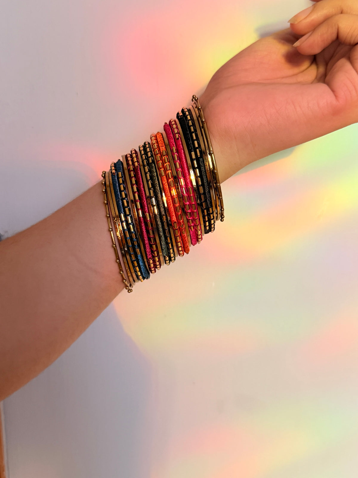 Multi handmade bangles