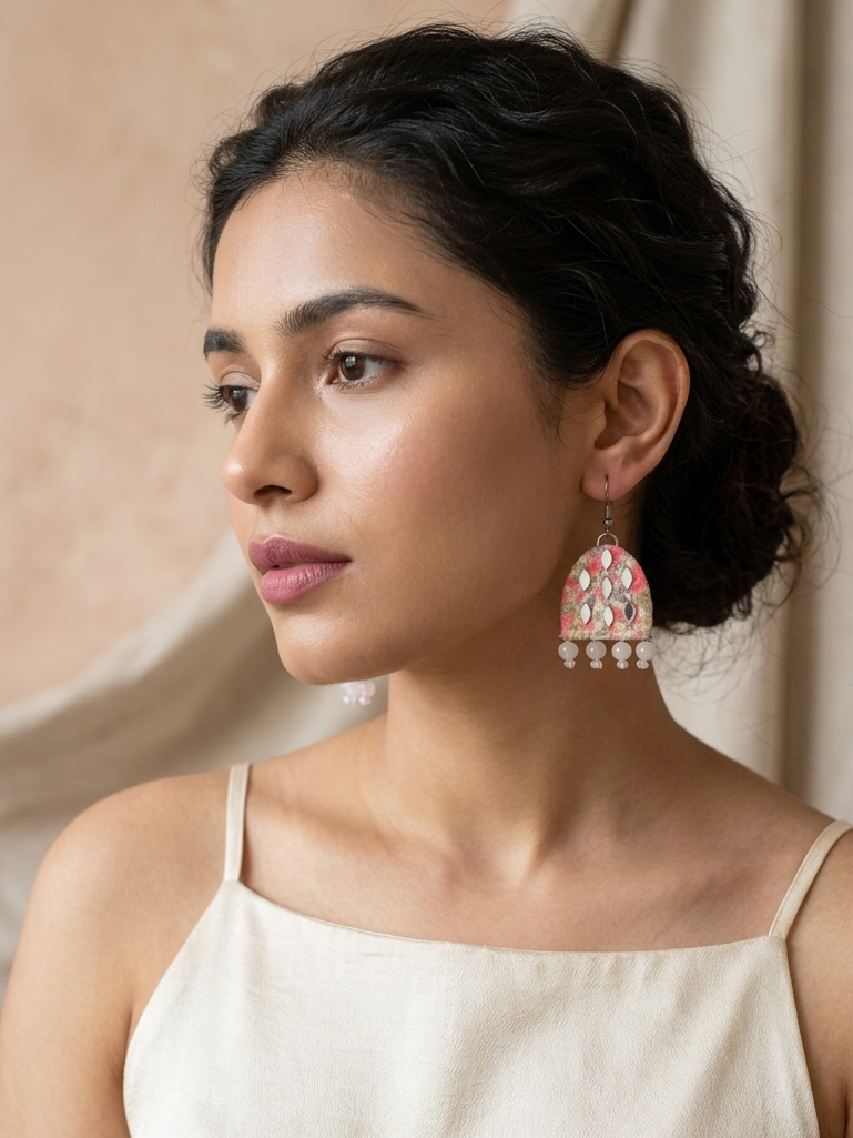 Handcrafted Pakistani Jhumki Earrings | hhe-26-09