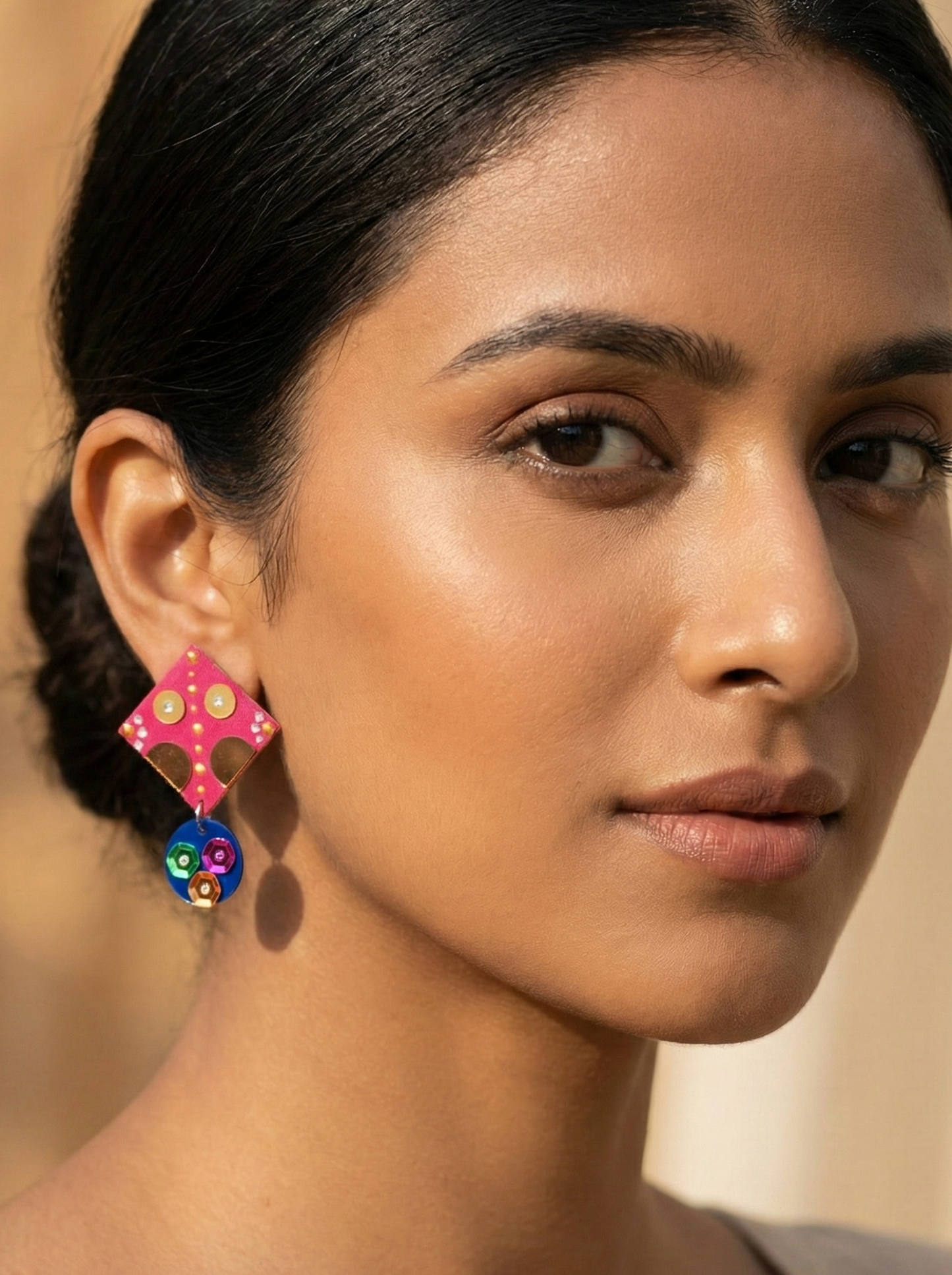 Gulaabi guddi desi earings - Hhe-26-85