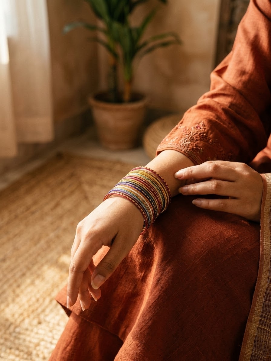 Metal color bangles