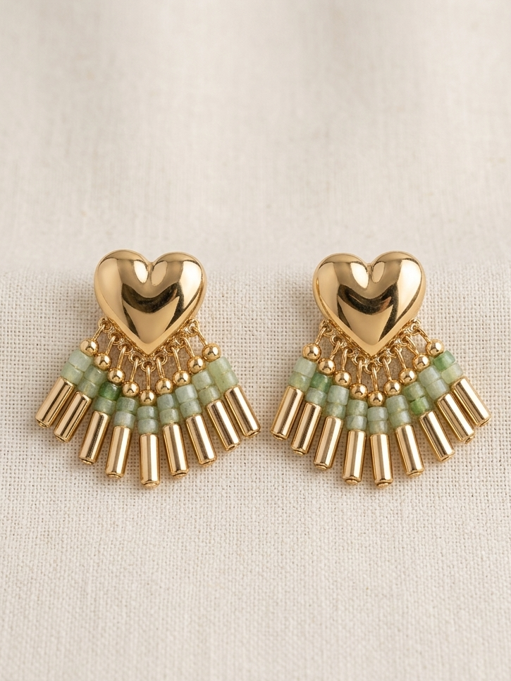 Heart beat earings hhe-26-127
