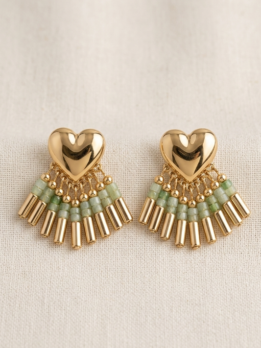 Heart beat earings hhe-26-127