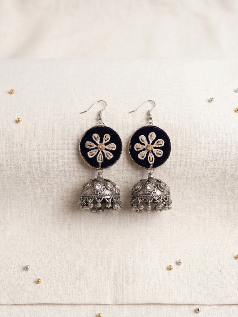 Black Oxidize jhumki hhe-26-124