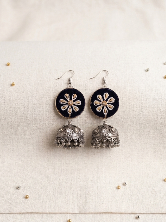 Black Oxidize jhumki hhe-26-124