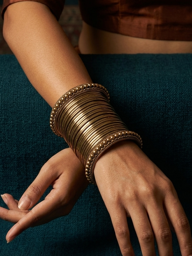 Metal copper bangles hhb-26-279