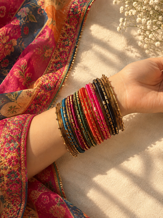 Multi handmade bangles