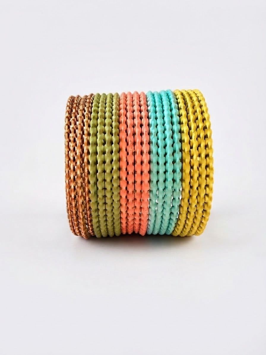 Pastel aesthetic metal bangles hhb-26-289