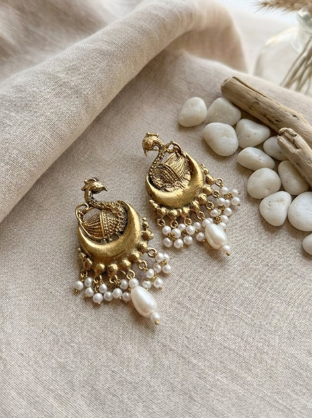 Antique Gold Ethnic Earrings – hhe-26-87