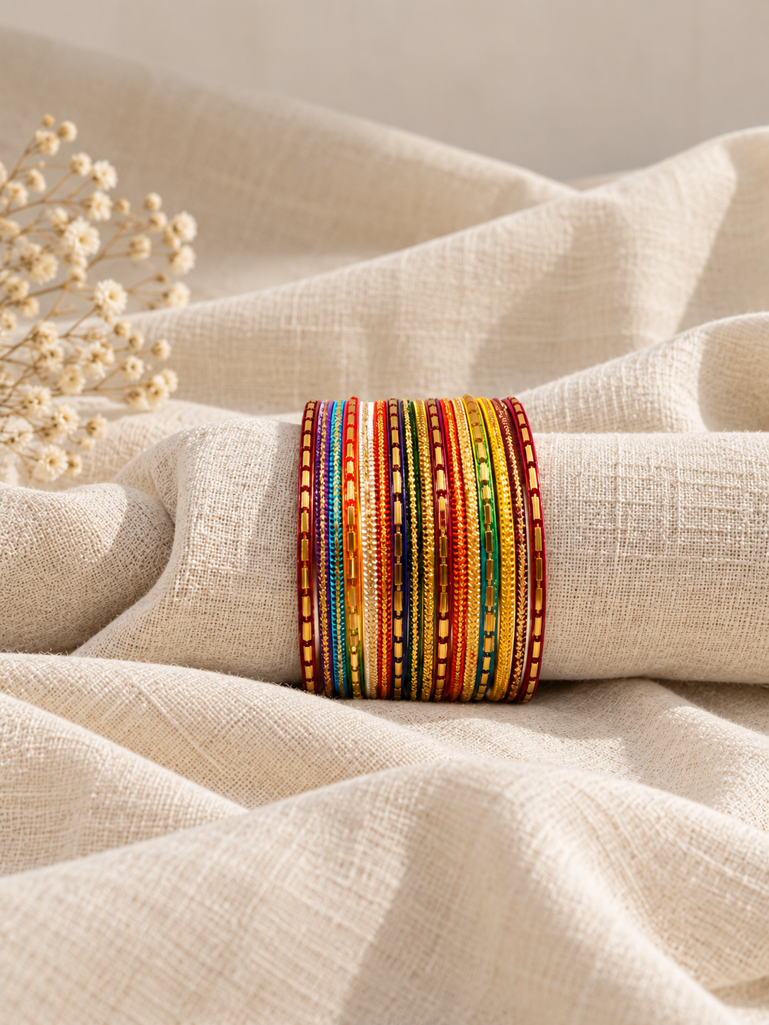 Metal color bangles