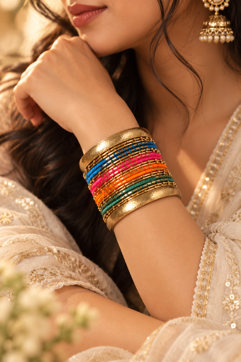 Multi handmade bangles