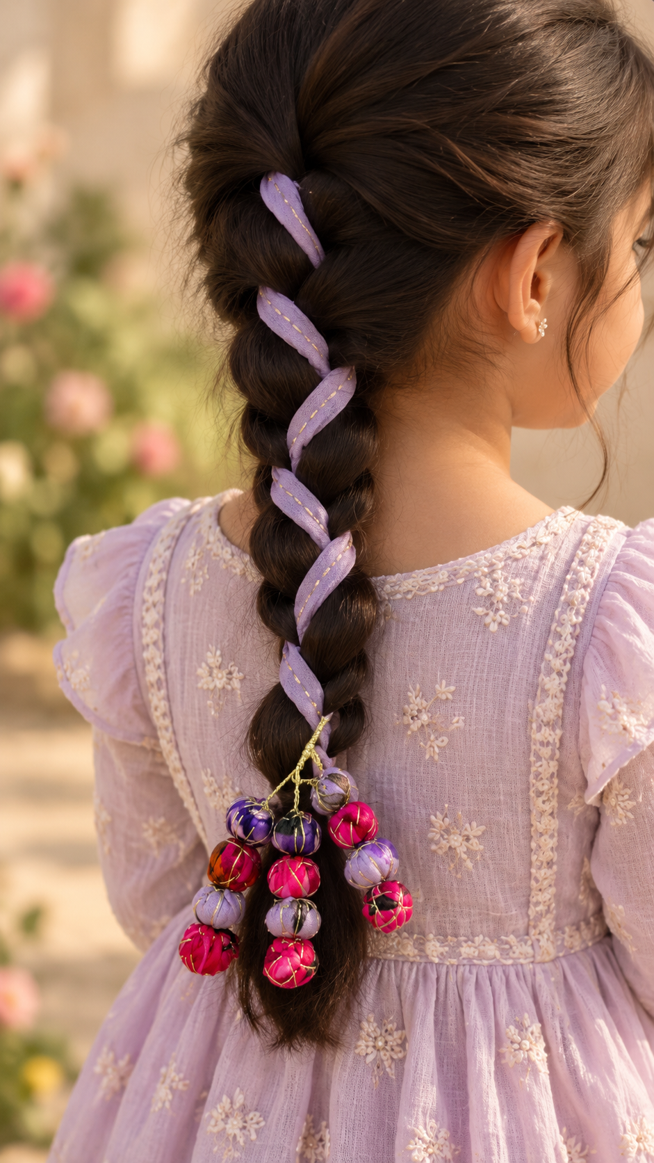 Lilac gulabi guriya prandi