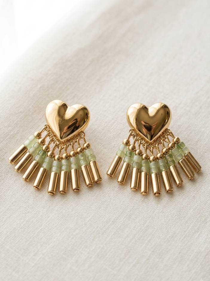 Heart beat earings hhe-26-127