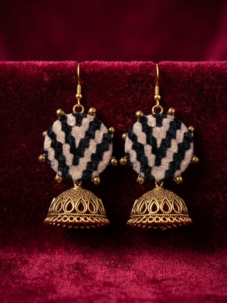 Statement Embellished Earrings – HHE-25-74