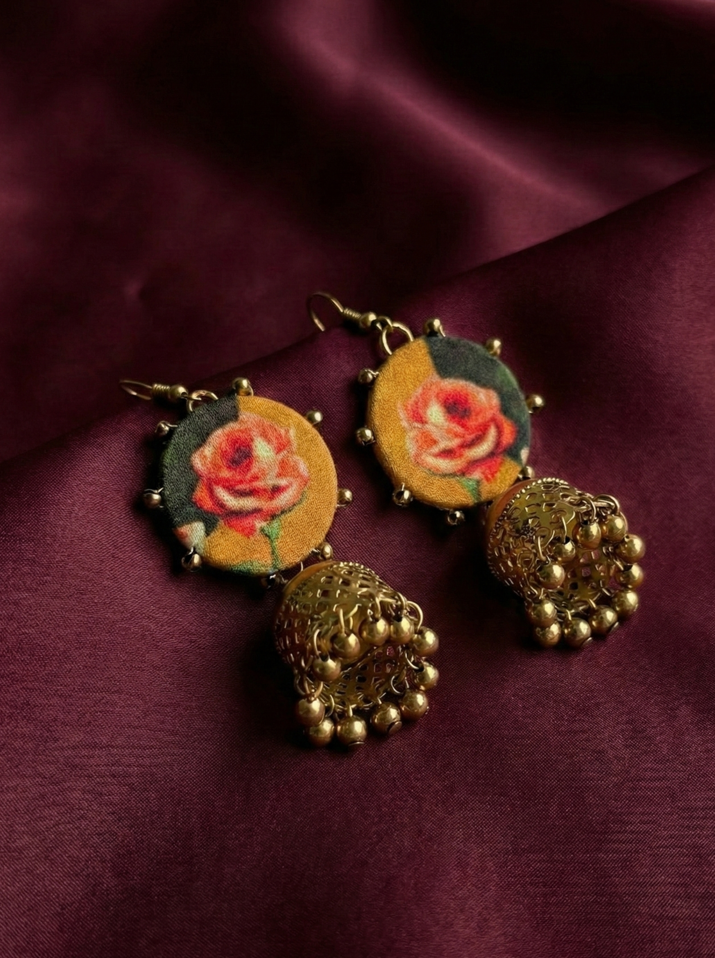 Ornate Embellished Earrings – HHE-26-78