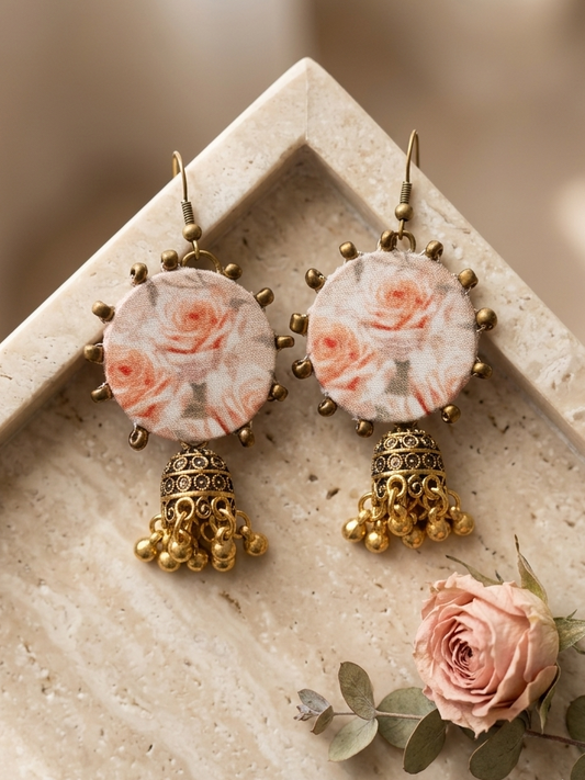 White floral jhumki hhe-26-117