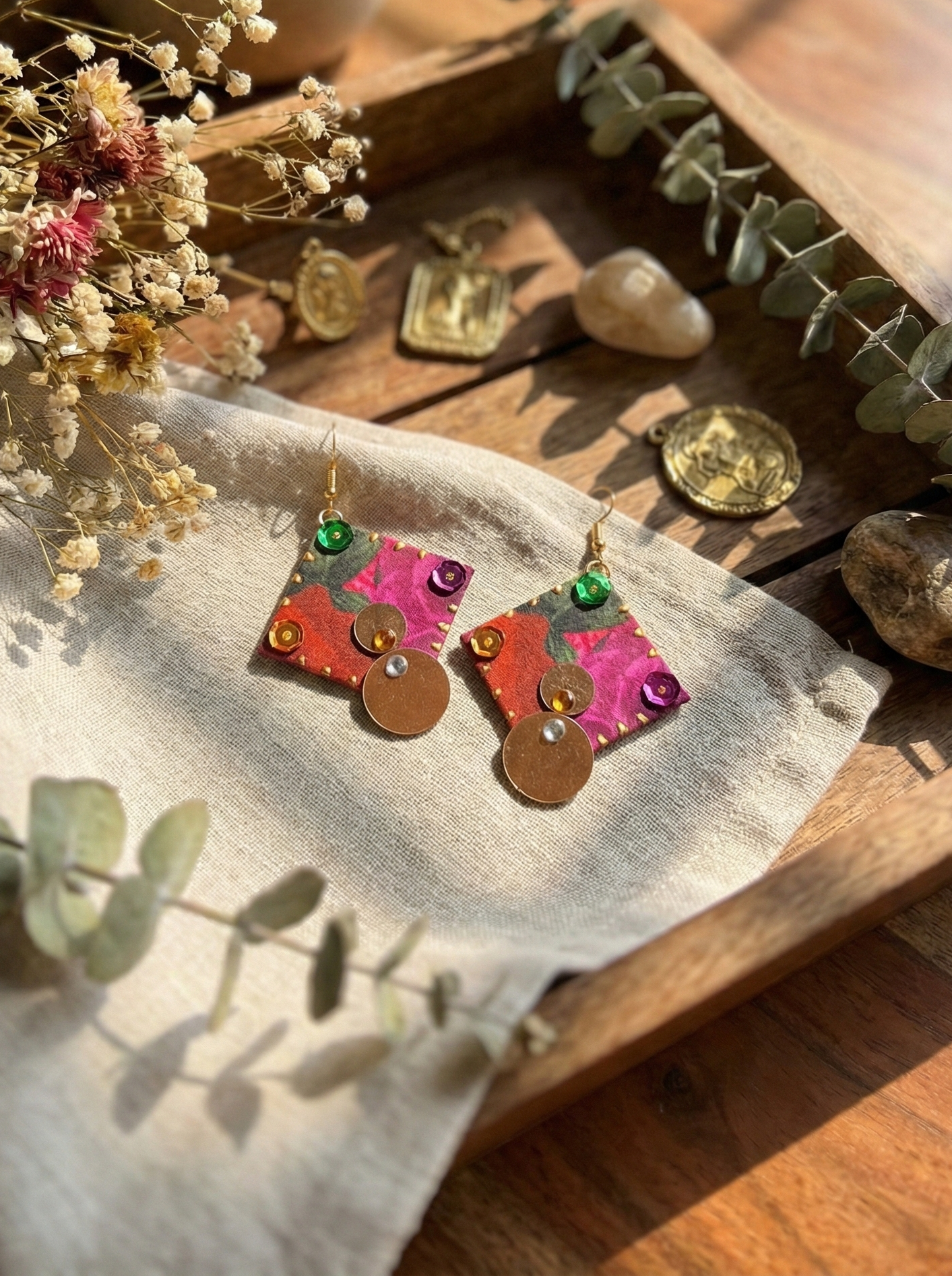 Graceful Embellished Earrings – HHE-26-82