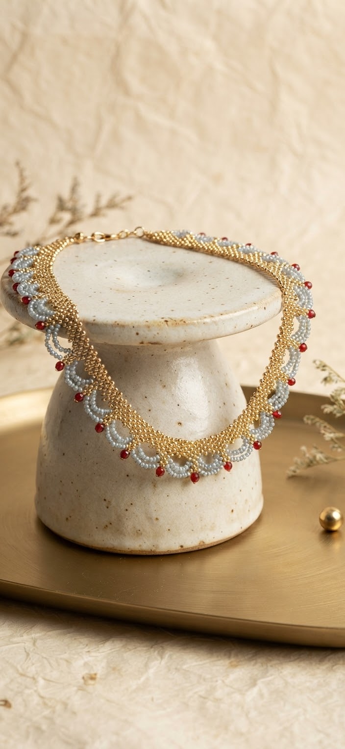 Elegant handmade necklace hhn-26-402