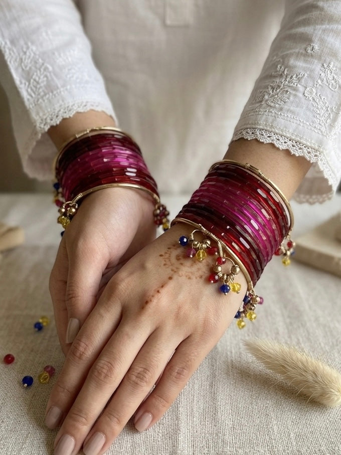 Indian orignal glass bangles hhg-26-04