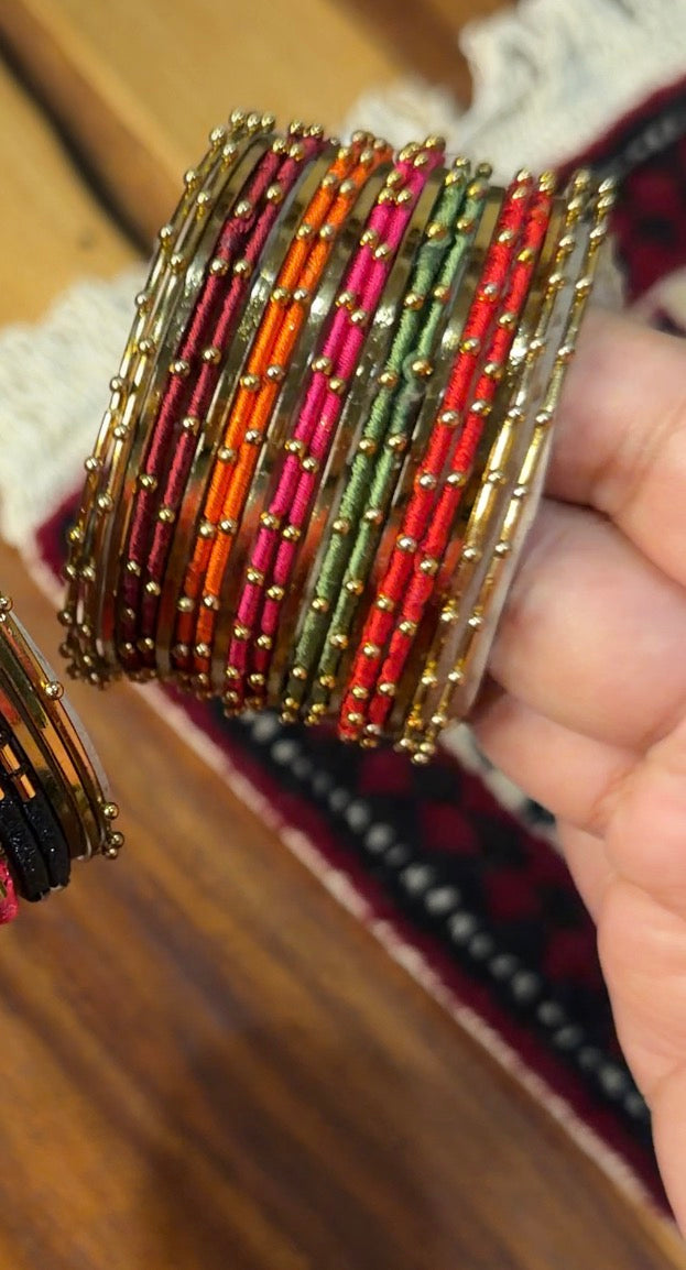 Multi vibrant bangles