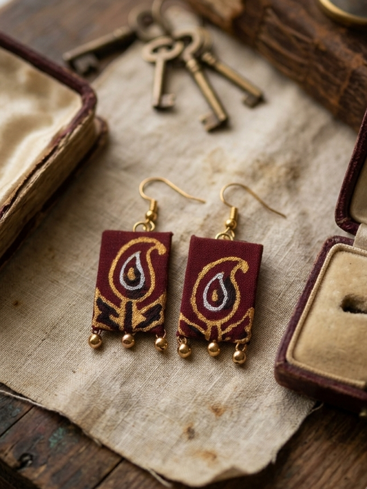 Maroon paisley hhe-24-12