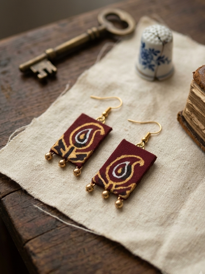 Maroon paisley hhe-24-12
