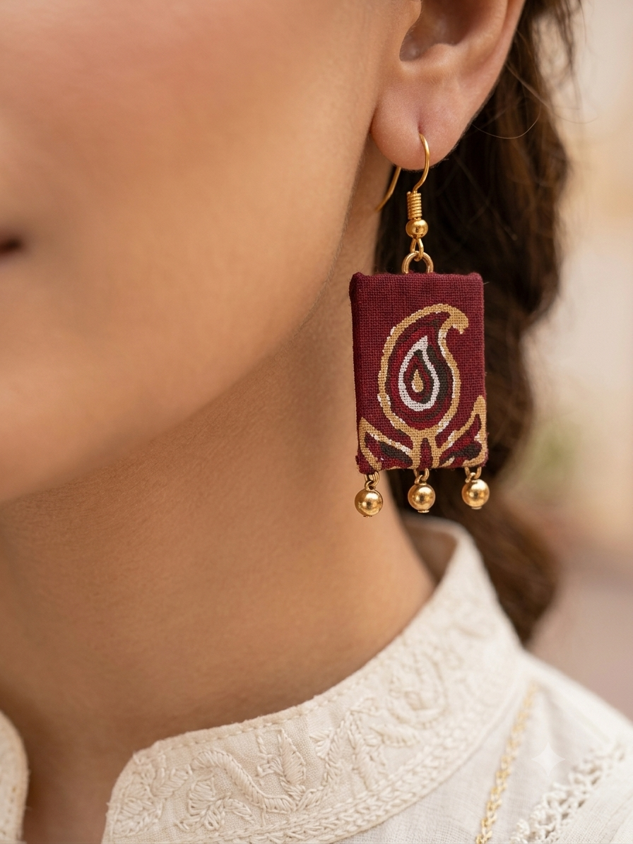 Maroon paisley hhe-24-12