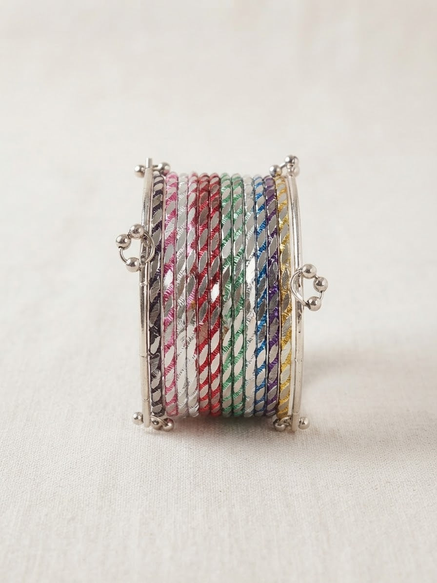 Metal mirror bangles hub-26-279